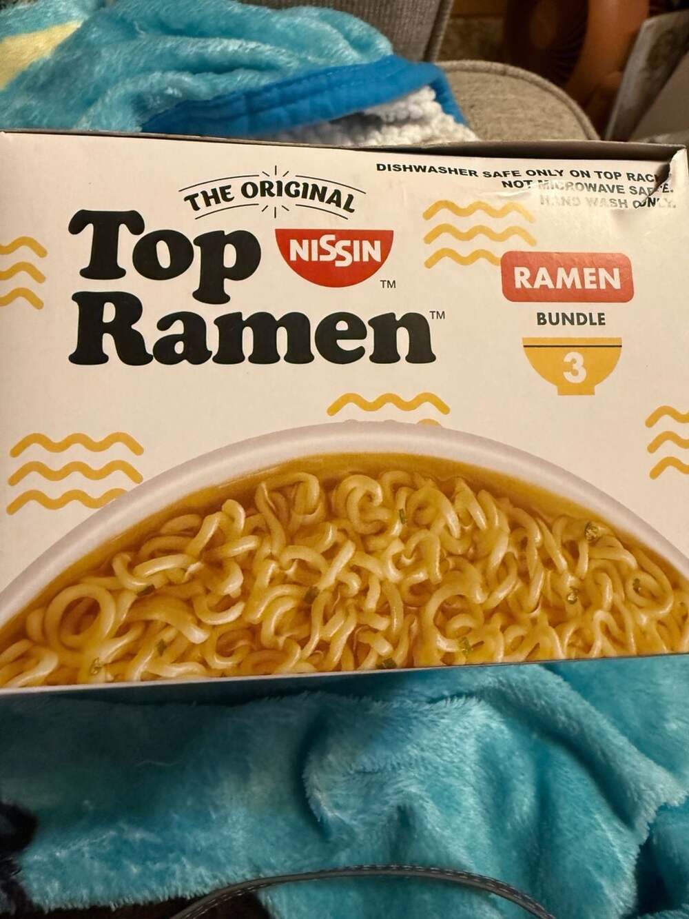 Nissin Top Ramen 3-Piece Ramen Bundle Set (Bowl, Spoon, Chopsticks)